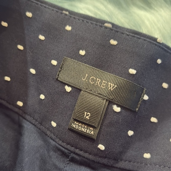 J. Crew Tie Waist High Rise Short in Clip Dot Sz 12 - Picture 8 of 10